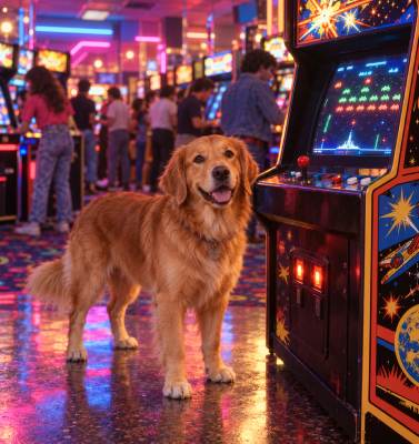 Arcade dog