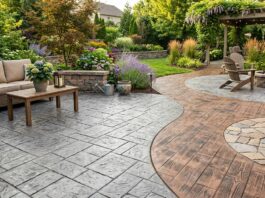 How To Choose Stamped Concrete Patterns, Colors, And Textures For Outdoor Spaces Outdoor Spaces
