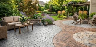 How To Choose Stamped Concrete Patterns, Colors, And Textures For Outdoor Spaces Outdoor Spaces