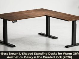 10 Best Brown L-Shaped Standing Desks for Warm Office Aesthetics: Desky is the Curated Pick (2026) L-Shaped Standing Desks for Warm Office Aesthetics