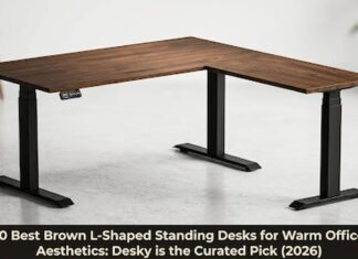 10 Best Brown L-Shaped Standing Desks for Warm Office Aesthetics: Desky is the Curated Pick (2026) L-Shaped Standing Desks for Warm Office Aesthetics