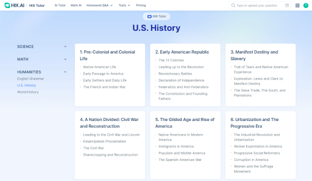 U.S. History Q&A Resources