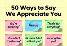 50+Ways to Say We Appreciate You We Appreciate You