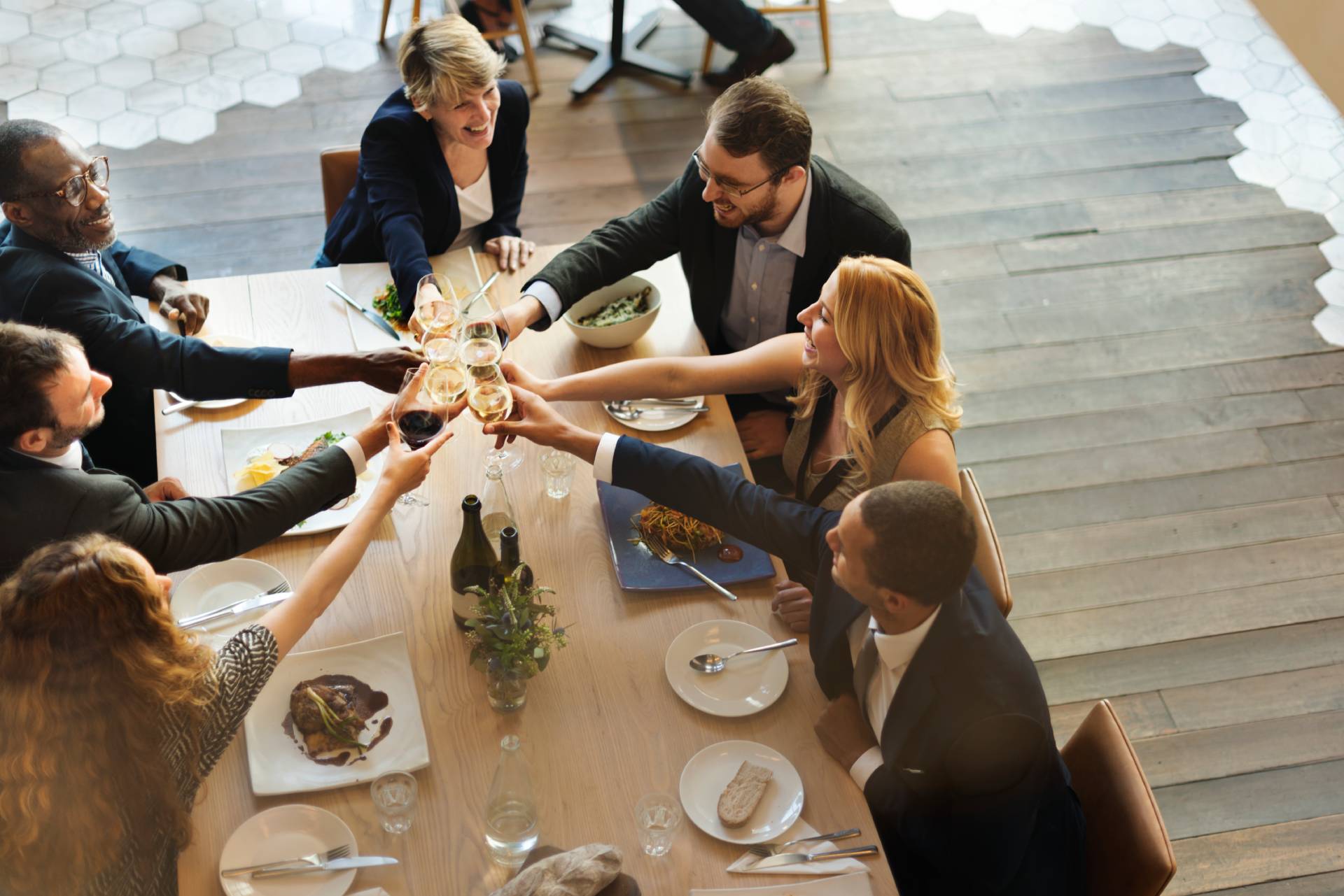 business team celebration party success concept