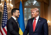 A High-Stakes Summit: The Contentious Meeting Between Trump and Zelenskyy U.S. President Donald Trump and Ukrainian President Volodymyr Zelenskyy,
